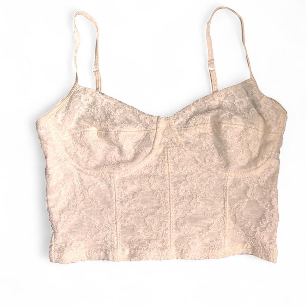 Garage Cream lace corset top